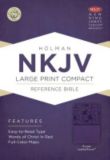 NKJV Large Print Compact Reference Bible, Purple LeatherTouch