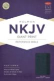 NKJV Giant Print Reference Bible, Slate Blue LeatherTouch Indexed