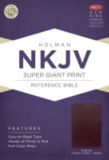 NKJV Super Giant Print Reference Bible, Burgundy Imitation Leather Indexed