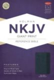 NKJV Giant Print Reference Bible, Slate Blue LeatherTouch