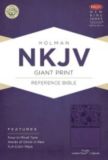 NKJV Giant Print Reference Bible, Purple LeatherTouch Indexed