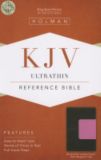 KJV Ultrathin Reference Bible, Brown/Pink LeatherTouch with Magnetic Flap