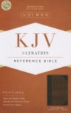 KJV Ultrathin Reference Bible, Classic Mahogany LeatherTouch Indexed