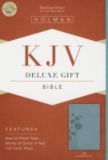 KJV Deluxe Gift Bible, Teal LeatherTouch