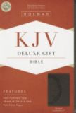 KJV Deluxe Gift Bible, Charcoal LeatherTouch