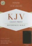 KJV Giant Print Reference Bible, Brown Genuine Cowhide