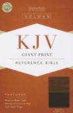 KJV Giant Print Reference Bible, Brown/Tan LeatherTouch