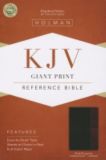 KJV Giant Print Reference Bible, Black/Burgundy LeatherTouch Indexed