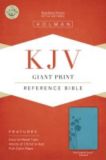 KJV Giant Print Reference Bible, Teal LeatherTouch Indexed