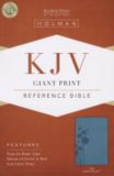 KJV Giant Print Reference Bible, Teal LeatherTouch