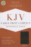 KJV Large Print Compact Bible, Saddle Brown LeatherTouch