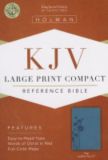 KJV Large Print Compact Bible, Teal LeatherTouch