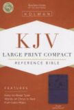 KJV Large Print Compact Bible, Purple LeatherTouch
