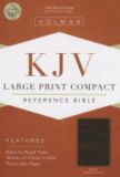KJV Large Print Compact Bible, Brown LeatherTouch