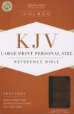 KJV Large Print Personal Size Bible, Classic Mahogany LeatherTouch Indexed