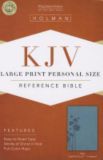 KJV Large Print Personal Size Bible, Teal LeatherTouch Indexed