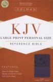 KJV Large Print Personal Size Bible, Purple LeatherTouch Indexed