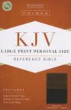 KJV Large Print Personal Size Bible, Brown/Tan LeatherTouch Indexed
