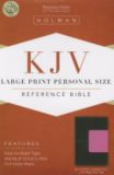 KJV Large Print Personal Size Bible, Brown/Pink LeatherTouch with Magnetic Flap