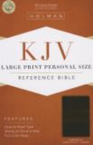 KJV Large Print Personal Size Bible, Saddle Brown LeatherTouch Indexed