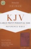 KJV Large Print Personal Size Bible, Pink LeatherTouch Indexed