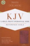 KJV Large Print Personal Size Bible, Pink LeatherTouch