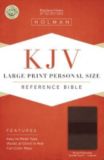 KJV Large Print Personal Size Bible, Brown/Chocolate LeatherTouch Indexed
