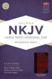 NKJV Large Print Personal Size Reference Bible, Classic Mahogany LeatherTouch