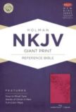 NKJV Giant Print Reference Bible, Pink LeatherTouch Indexed