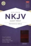 NKJV Giant Print Reference Bible, Saddle Brown LeatherTouch