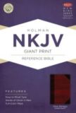 NKJV Giant Print Reference Bible, Classic Mahogany LeatherTouch