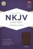 NKJV Giant Print Reference Bible, Brown Genuine Cowhide