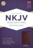 NKJV Super Giant Print Reference Bible, Burgundy Bonded Leather