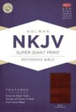 NKJV Super Giant Print Reference Bible, Brown LeatherTouch