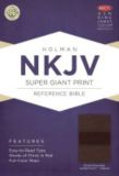 NKJV Super Giant Print Reference Bible, Brown/Chocolate LeatherTouch