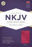 NKJV Super Giant Print Reference Bible, Pink LeatherTouch