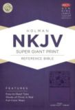 NKJV Super Giant Print Reference Bible, Purple LeatherTouch Indexed