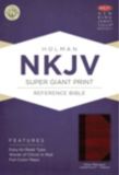 NKJV Super Giant Print Reference Bible, Classic Mahogany LeatherTouch Indexed