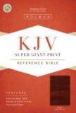 KJV Super Giant Print Reference Bible, Brown LeatherTouch