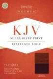 KJV Super Giant Print Reference Bible, Brown/Tan LeatherTouch