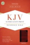 KJV Super Giant Print Reference Bible, Classic Mahogany LeatherTouch