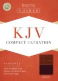 KJV Compact Ultrathin Bible, Brown/Tan LeatherTouch
