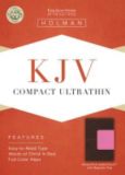 KJV Compact Ultrathin Bible, Brown/Pink LeatherTouch with Magnetic Flap